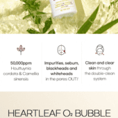 Be The Skin Heartleaf O2 Bubble wash off mask pack 120g