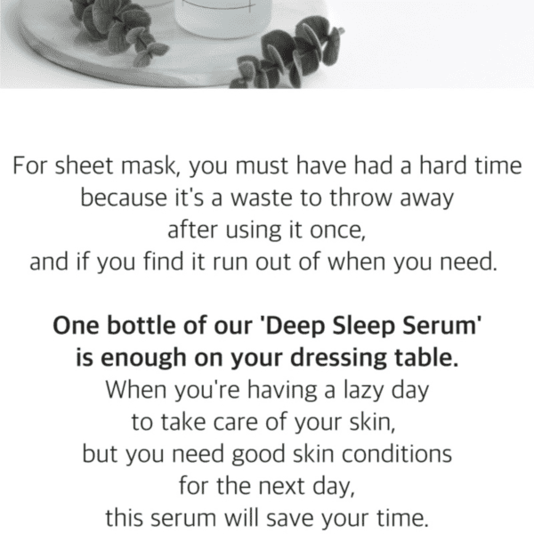 Numbuzin No.6 Deep Sleep Mask Serum 50ml