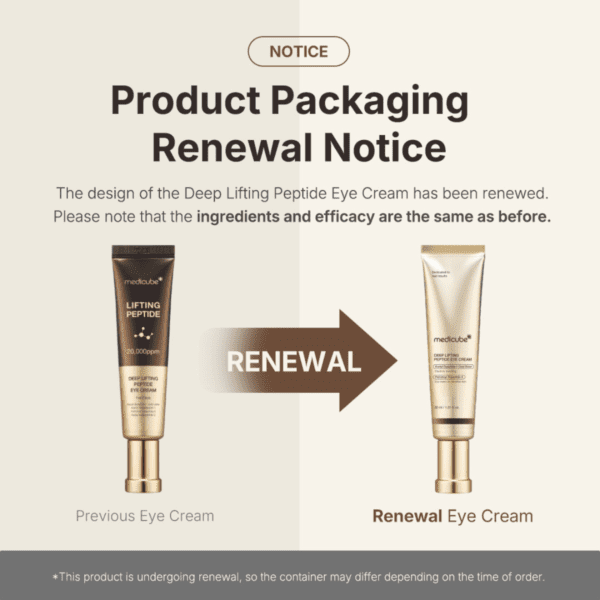 medicube Deep Lifting Peptide Eye Cream For Face 30ml