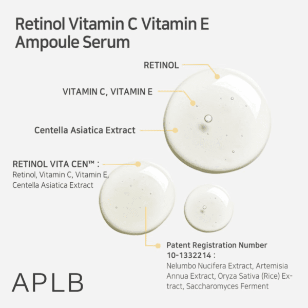 APLB Retinol Vitamin C Vitamin E Ampoule Serum 40ml