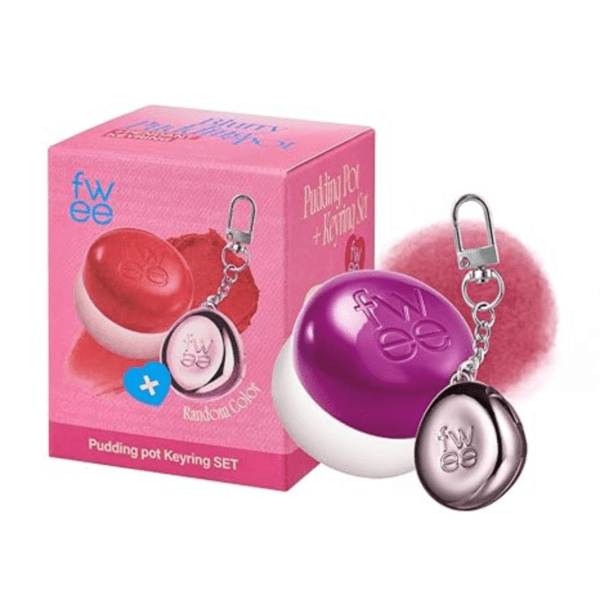 FWEE Lip&Cheek Blurry Pudding Pot MV03 Baddie 5g with Keyring